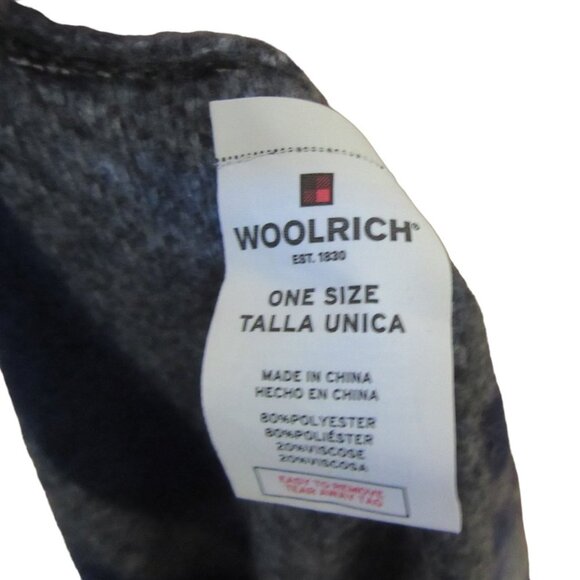 Woolrich One Size Blue Stripe Blanket Style Ponch Shawl w Fringe, Super Soft - Picture 5 of 5